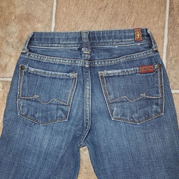 7 For All Mankind Austyn Adjustable Waist Destructed Boys Jeans 7FAM Size 5 - Picture 3 of 9